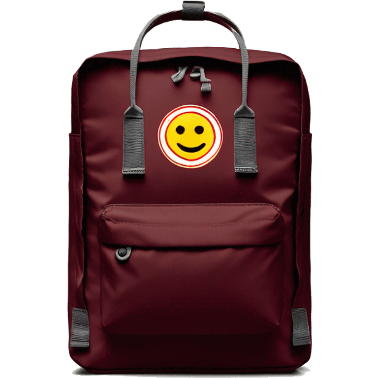 Fjallraven Kanken backpack maroon emoji