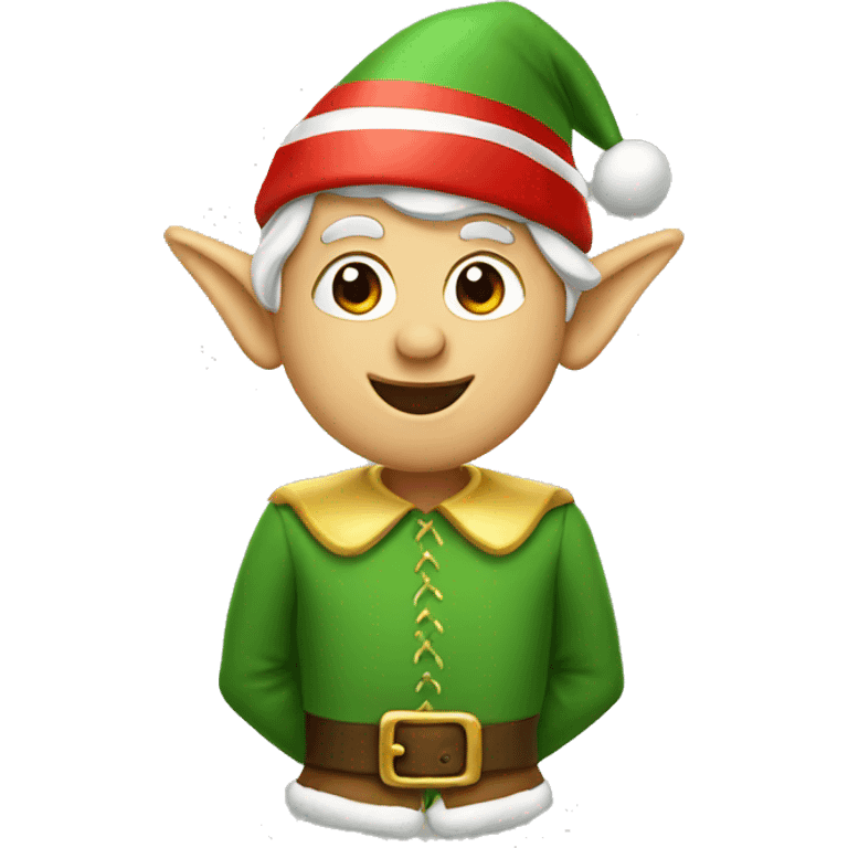 Christmas elf emoji