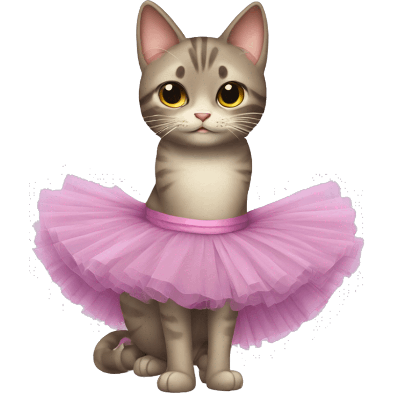 cat in a tutu emoji