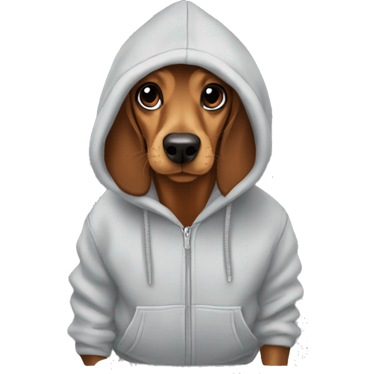 Daushund hoodie emoji