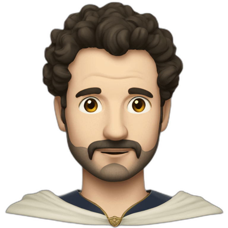 Alexandre Astier en roi Arthur emoji