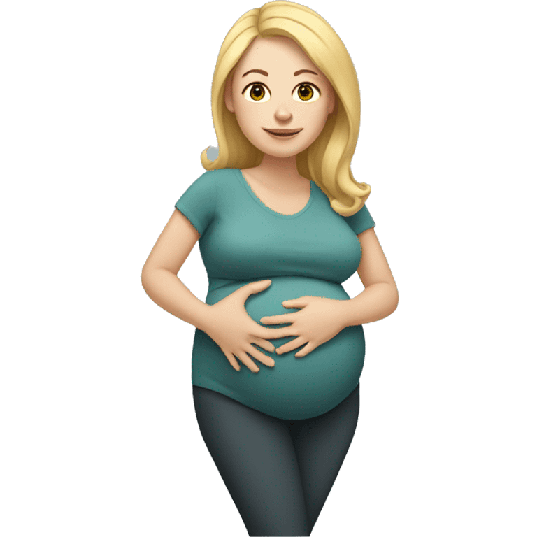 Pregnant white woman emoji