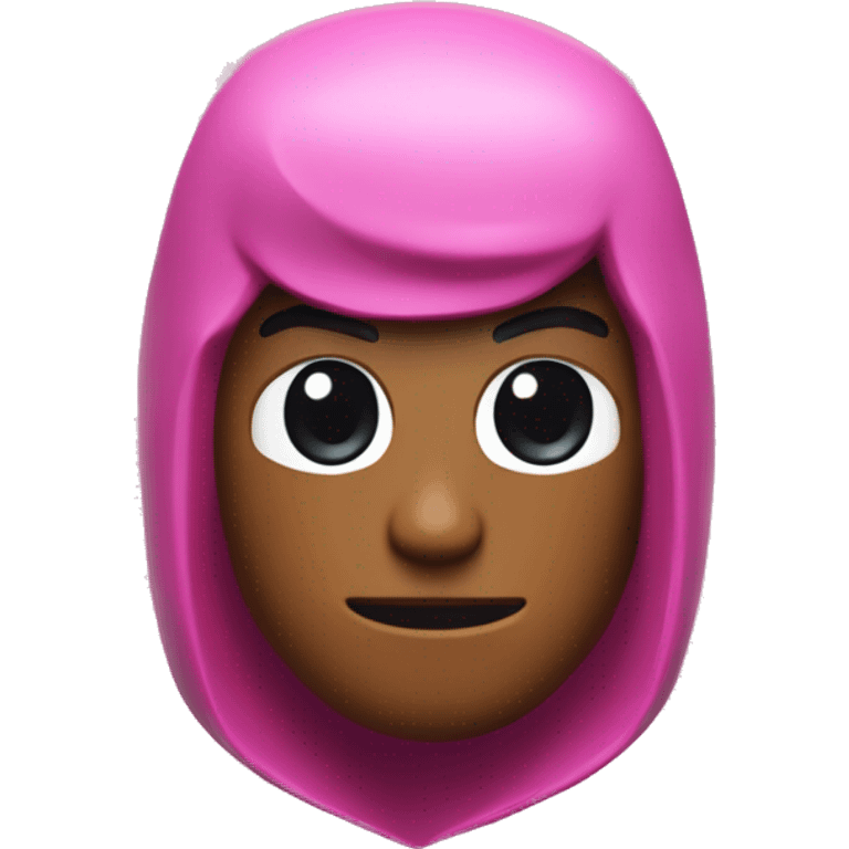 Among us videogame figur in pink emoji