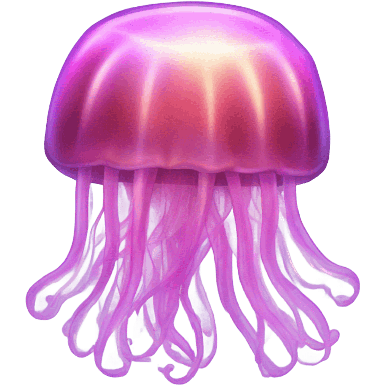 Pink iridescent jellyfish  emoji