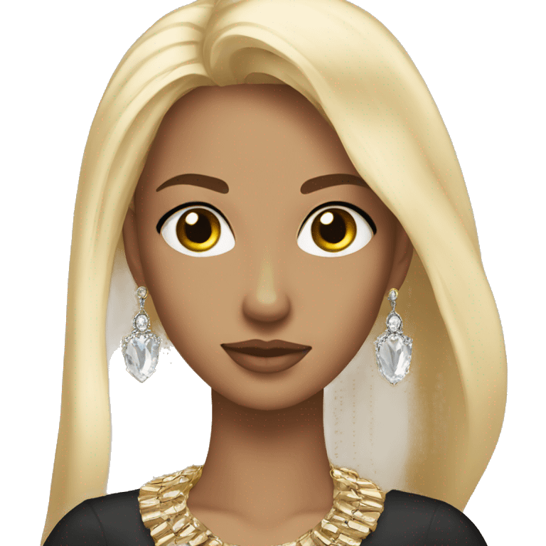 blonde and brunett with stunning jewelry emoji