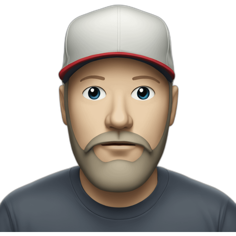 A man look like Fred Durst from limp bizkit with a moustache  emoji