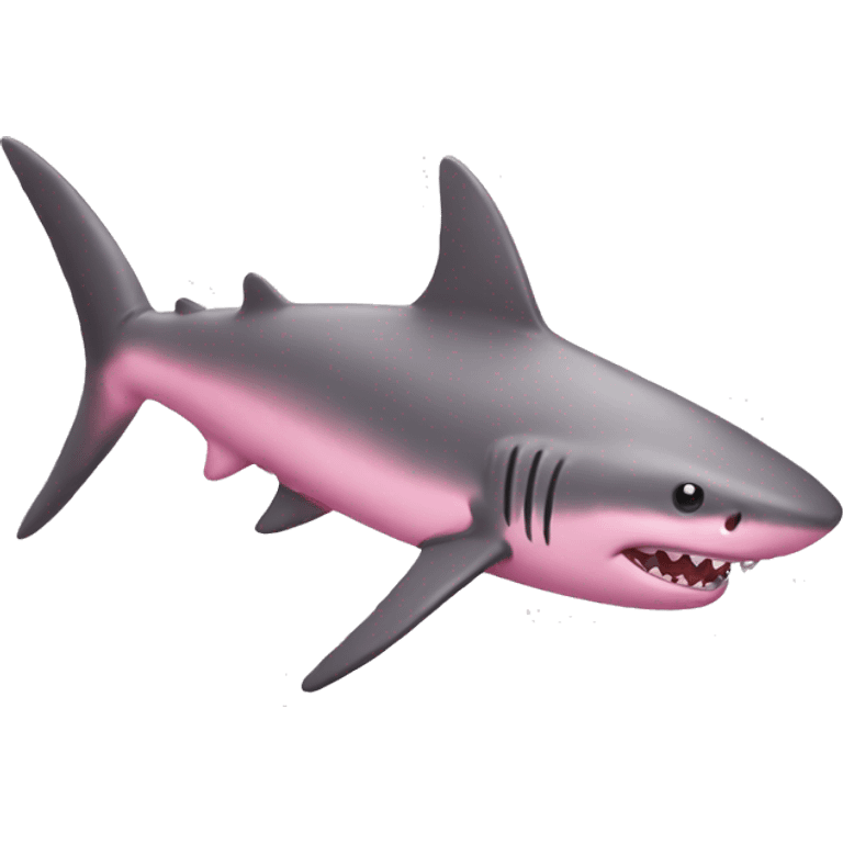 pink shark emoji