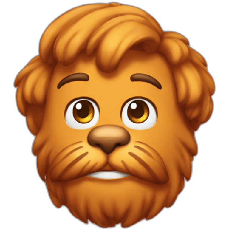 Garfield as a human emoji