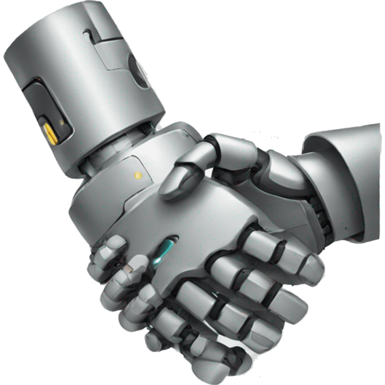 robot handshake emoji