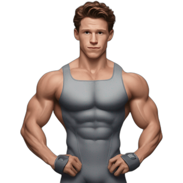 Tom Holland bodybuilder suits emoji