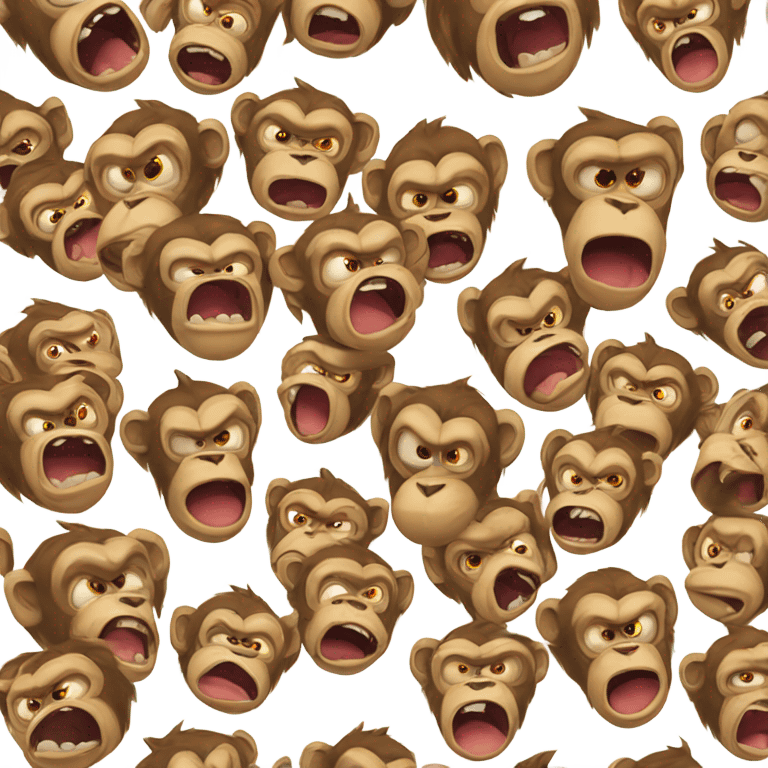 angry monkey  emoji