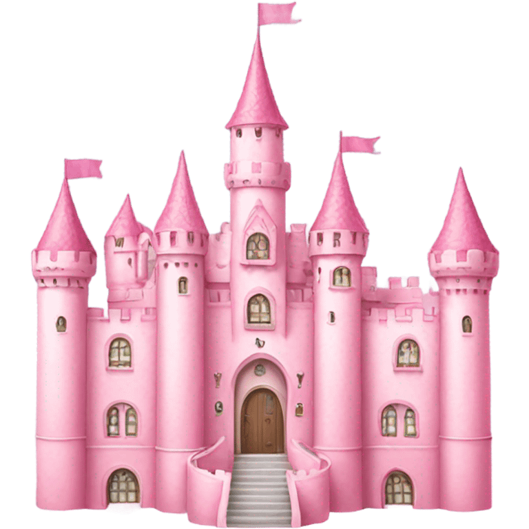 Elegant pink pastel CASTLE emoji