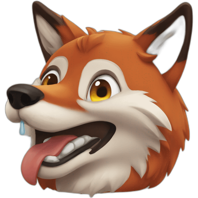 drunk fox emoji