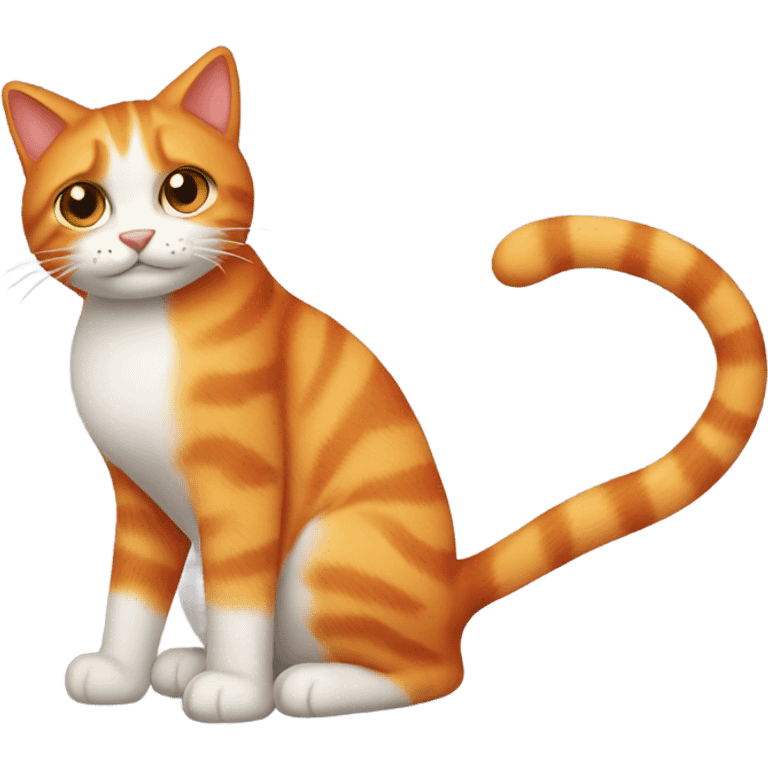 Get well soon orange cat emoji