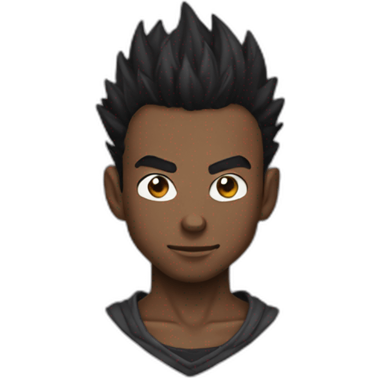 Black goku emoji