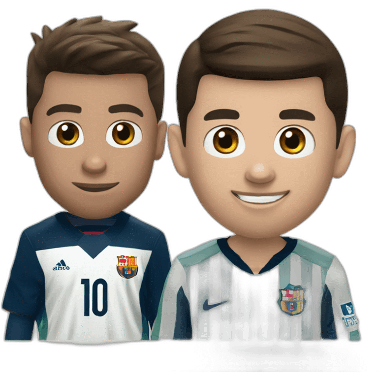 Ronaldo et Messi emoji