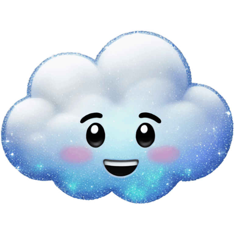 Sparkly cloud  emoji