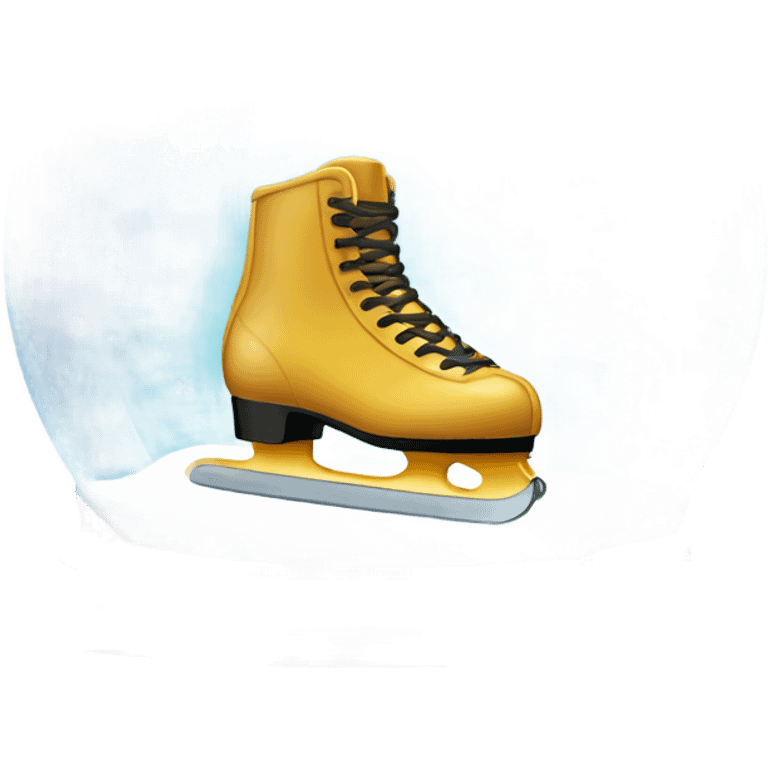 Snow globe with skating rink inside emoji