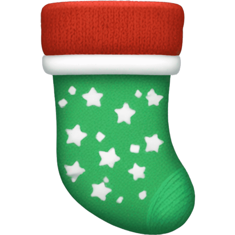 Christmas sock emoji