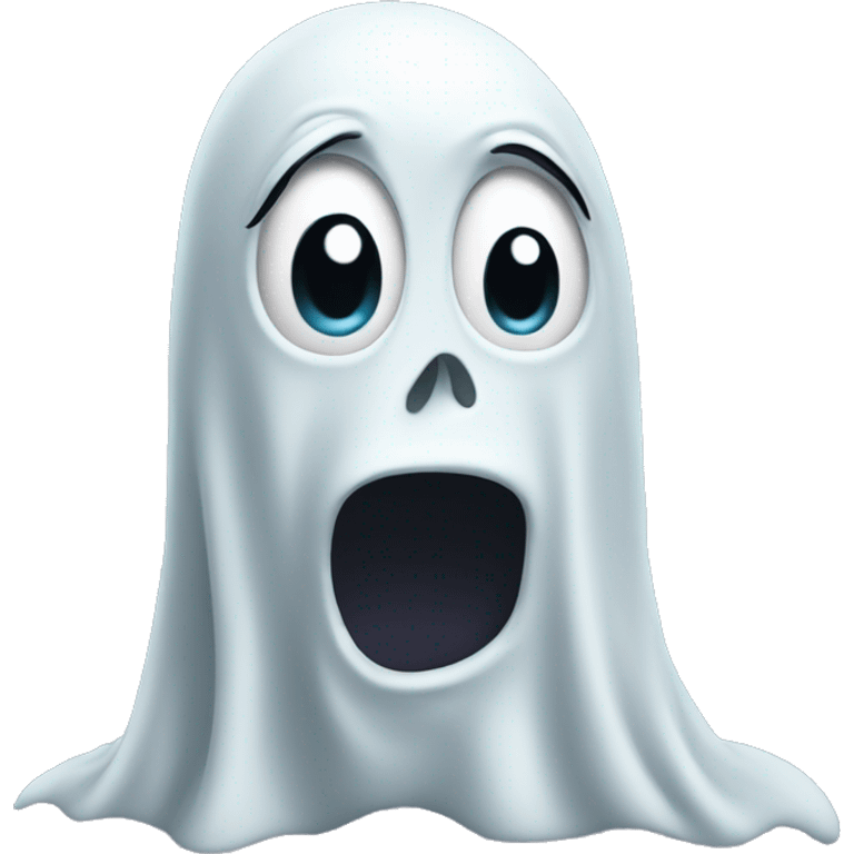 shocked ghost emoji