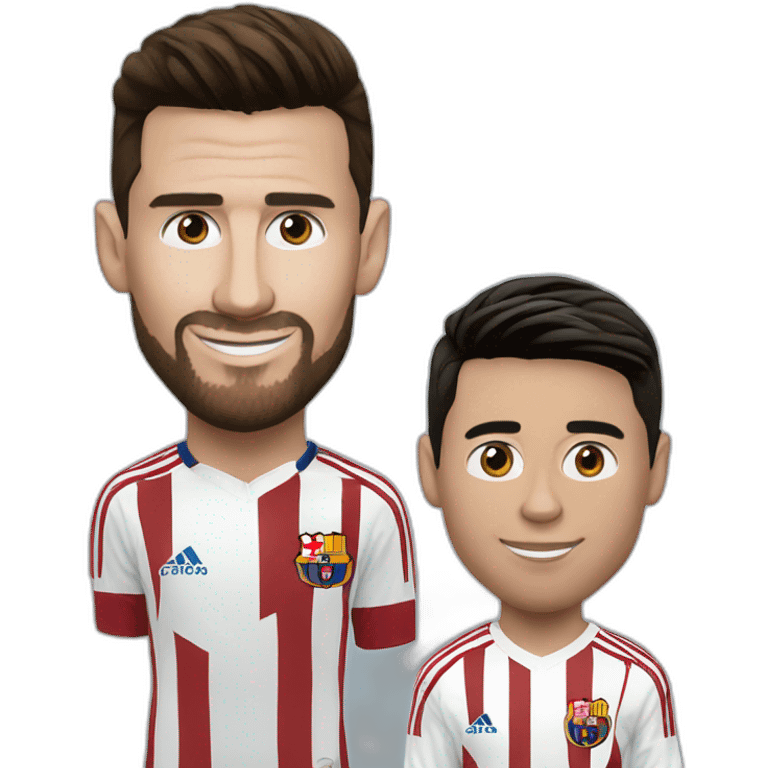 Lionel Messi and cristiano Ronaldo emoji