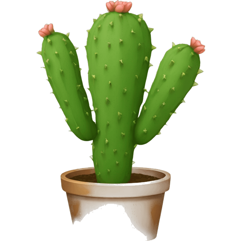 round Nopal without pot emoji