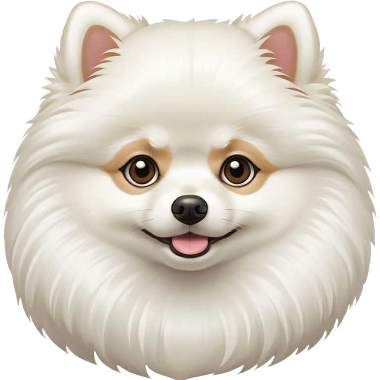 White pomeranian  emoji