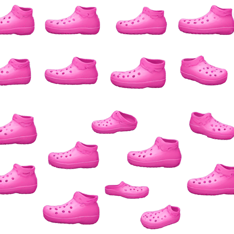 Pink crocs emoji