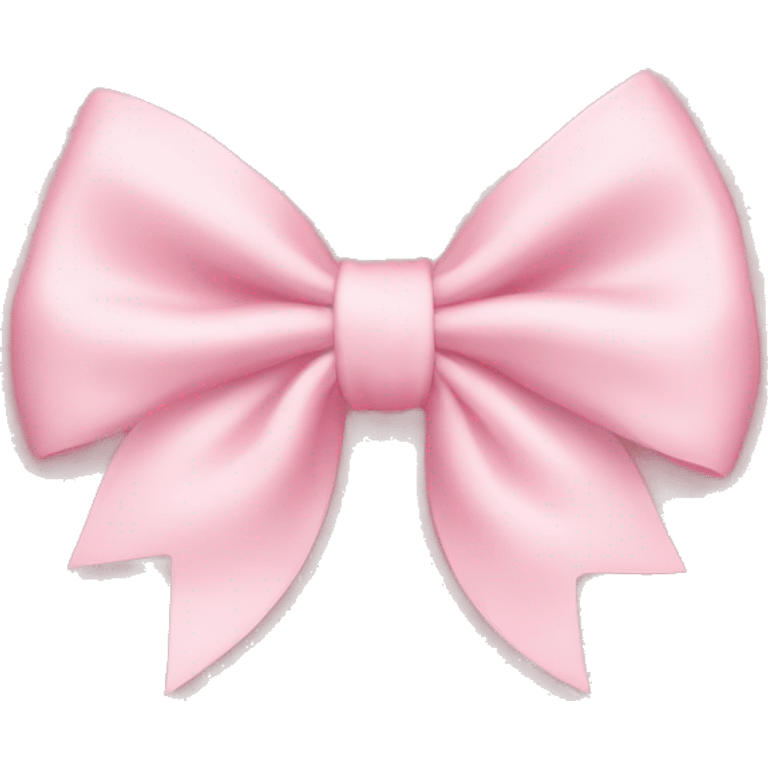 light pink bow on light pink bow emoji