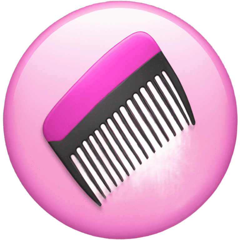 Pink comb emoji