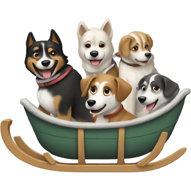 Dogsledding  emoji