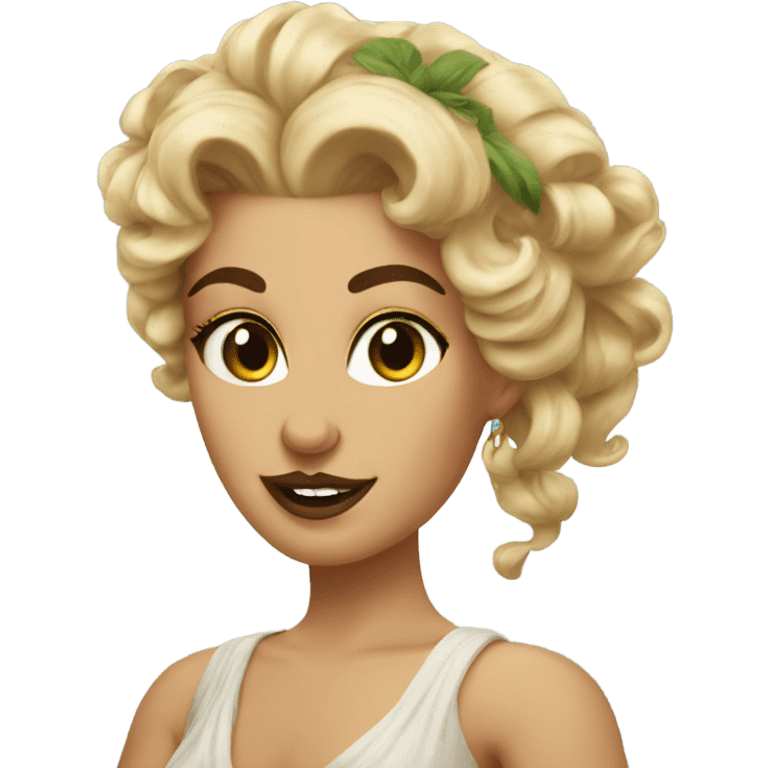 Greek pin up emoji