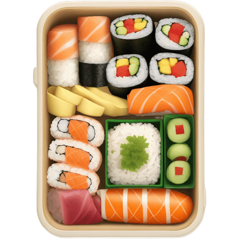 realistic bento box emoji