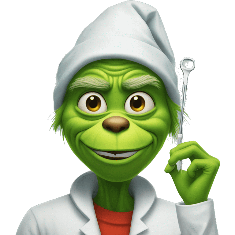 The grinch in knee surgery  emoji