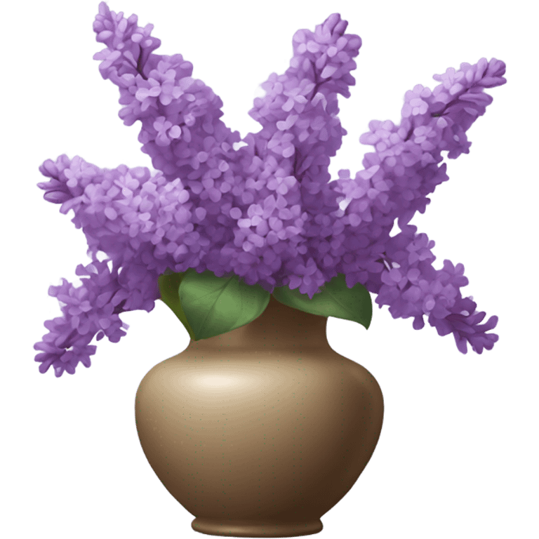 Vase with lilacs  emoji