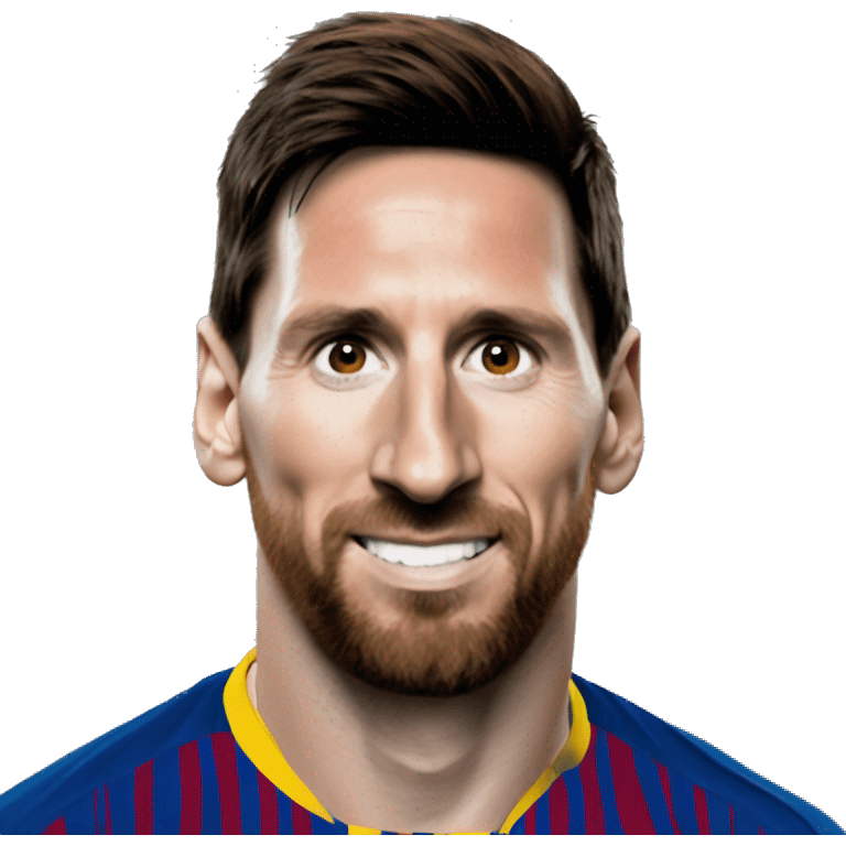 Lionel Messi giving you a sideye  emoji