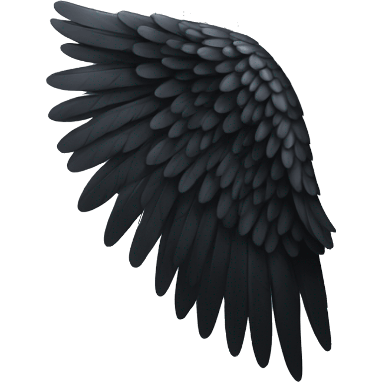 black angel wing emoji