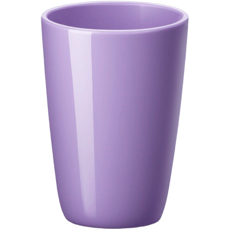 Light purple tumbler without face emoji