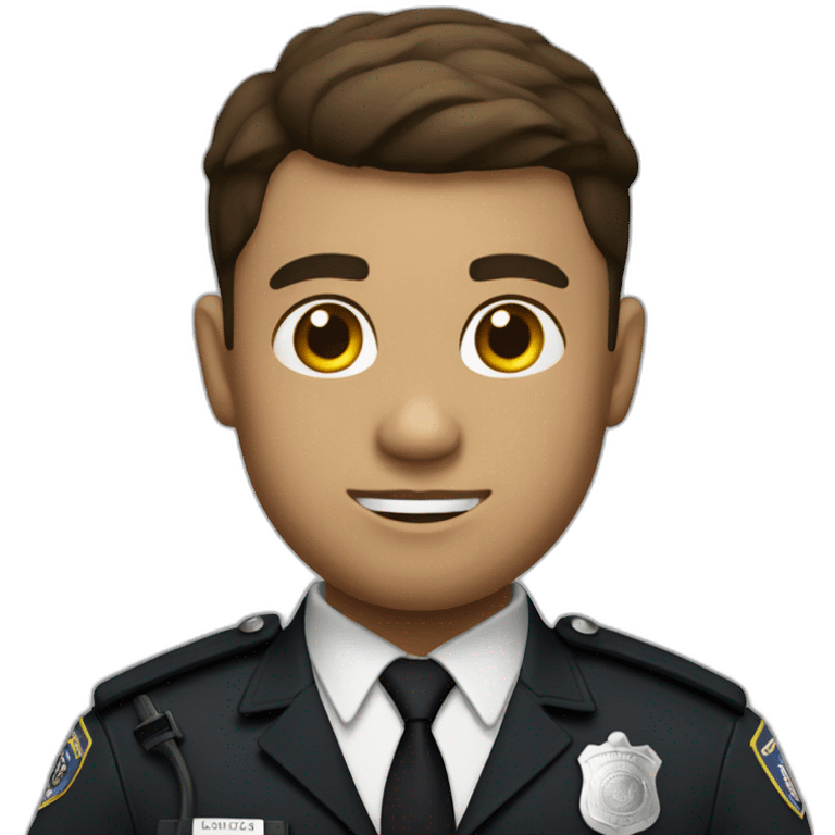 ls white police officer emoji