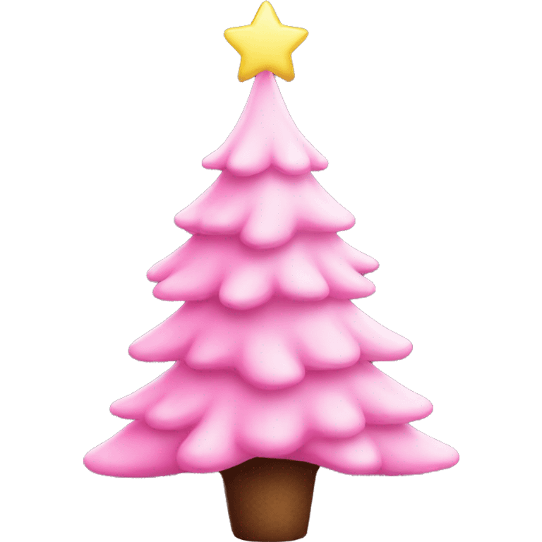 aesthetic pink Christmas tree  emoji