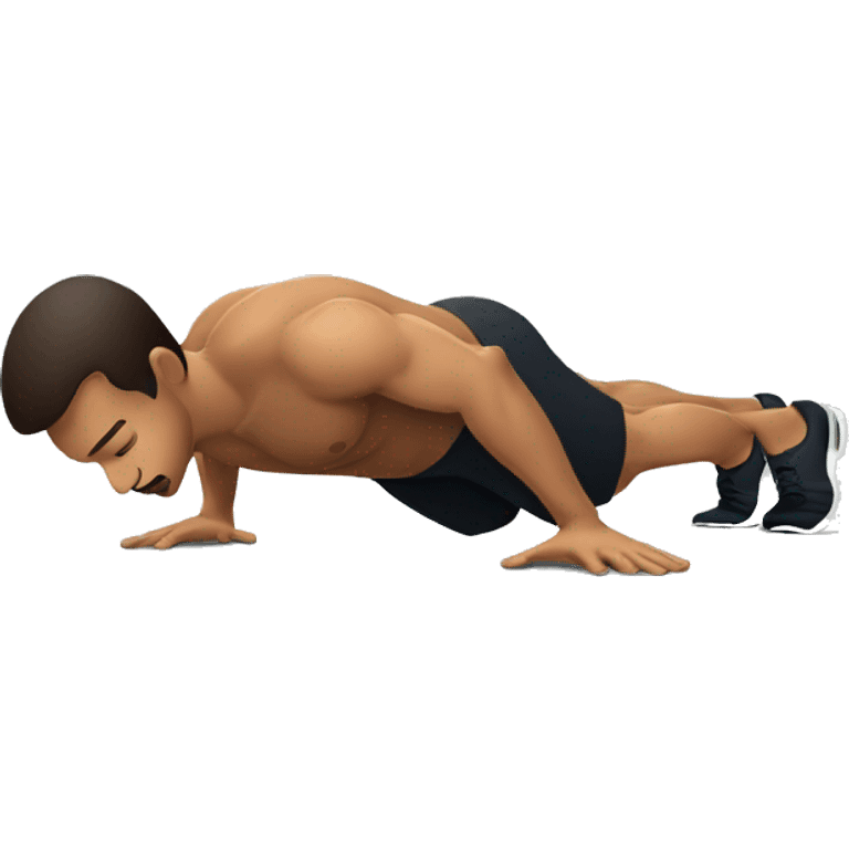 Man doing pushups emoji