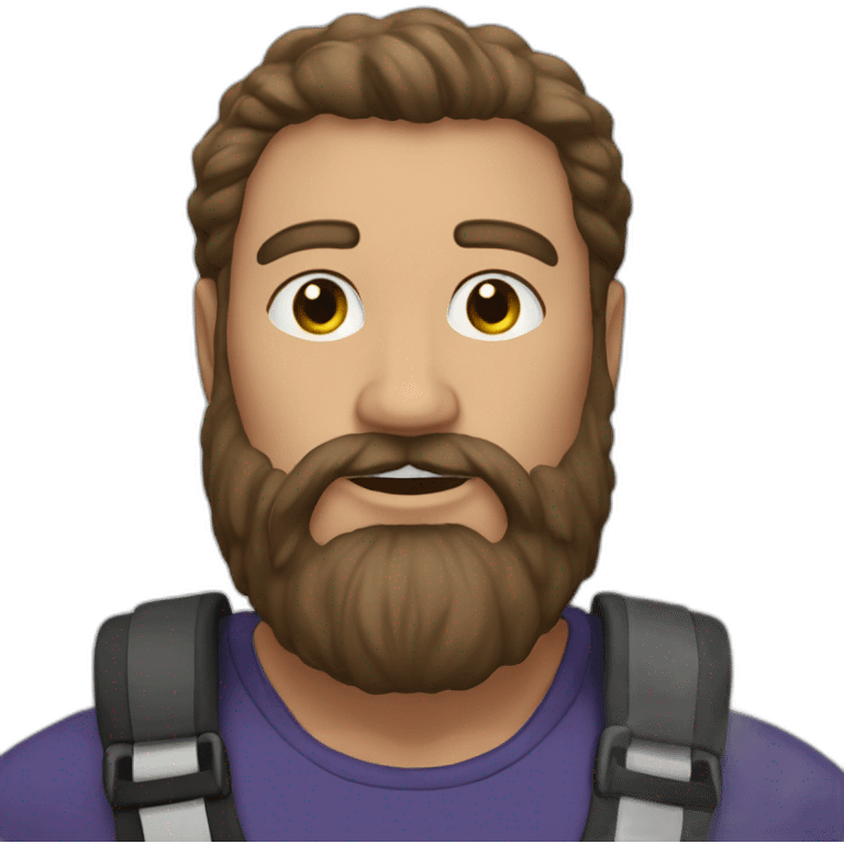 Atlerhic- beard-runner emoji