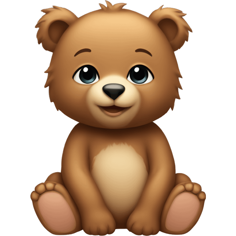 A cute baby bear emoji