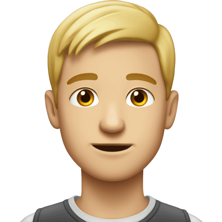 junge mit der zahl 20 auf dem emoji