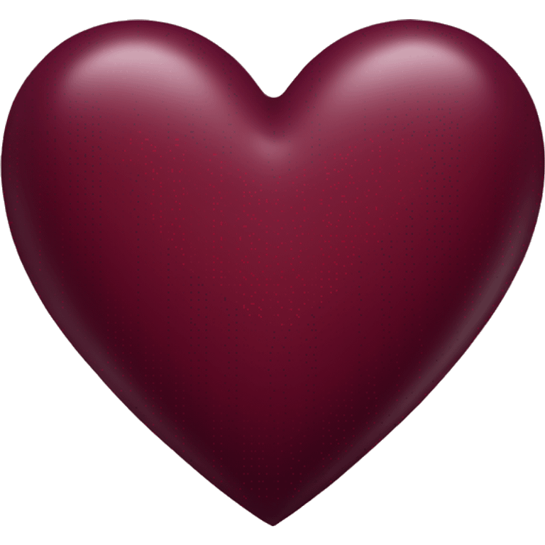 Burgundy coloured heart emoji