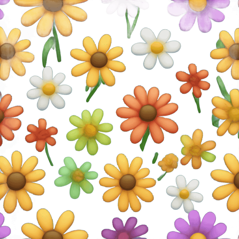 colorful flowers emoji