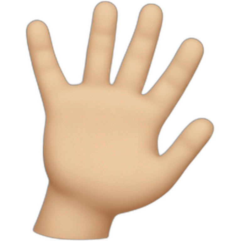 the right hand emoji