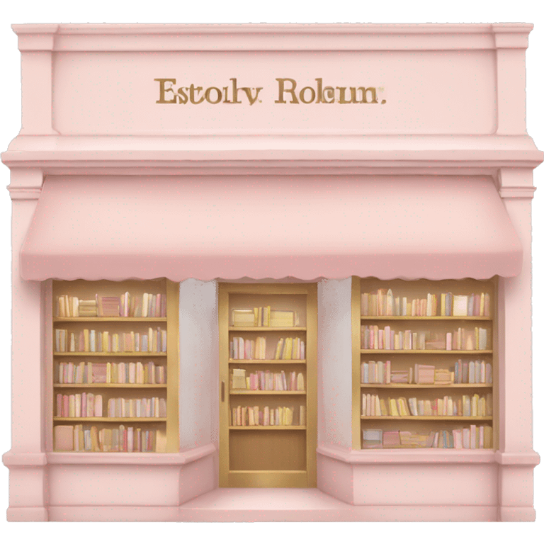 Light pink and beige aesthetic Bookshop emoji