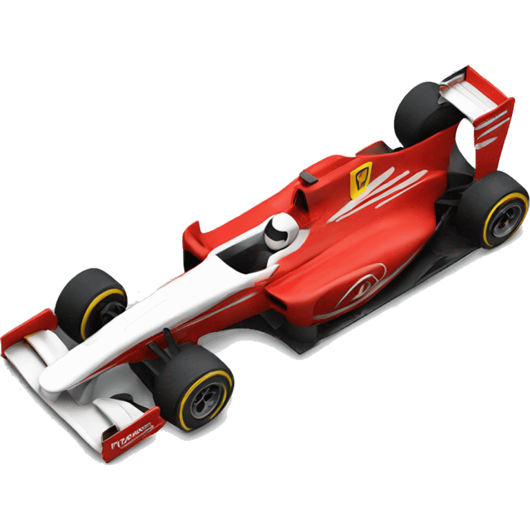 formula 1 car on a jet emoji