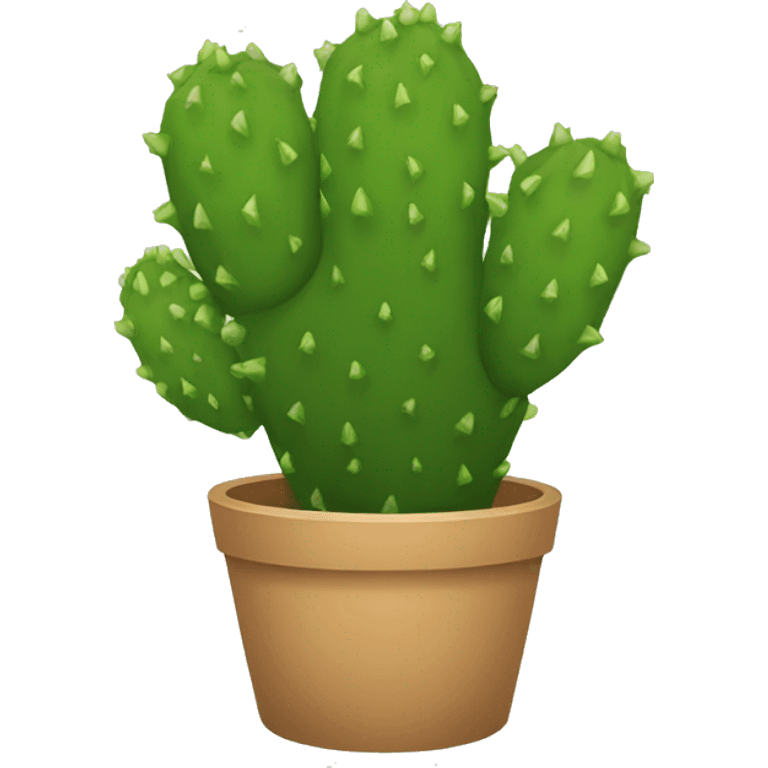 single round Nopal without pot emoji